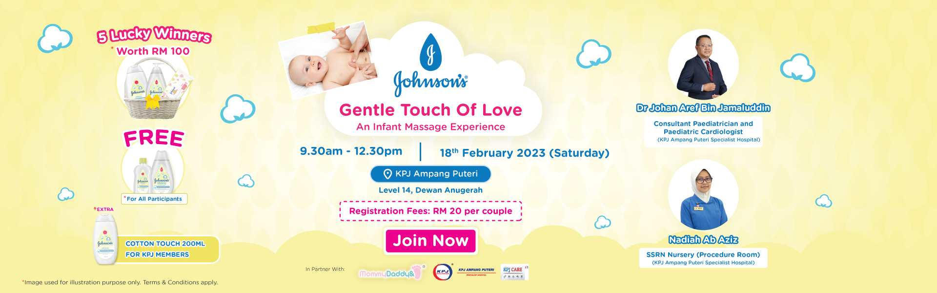 Johnson and Johnson A Gentle Touch Of Love An Infant Massage Experience Workshop